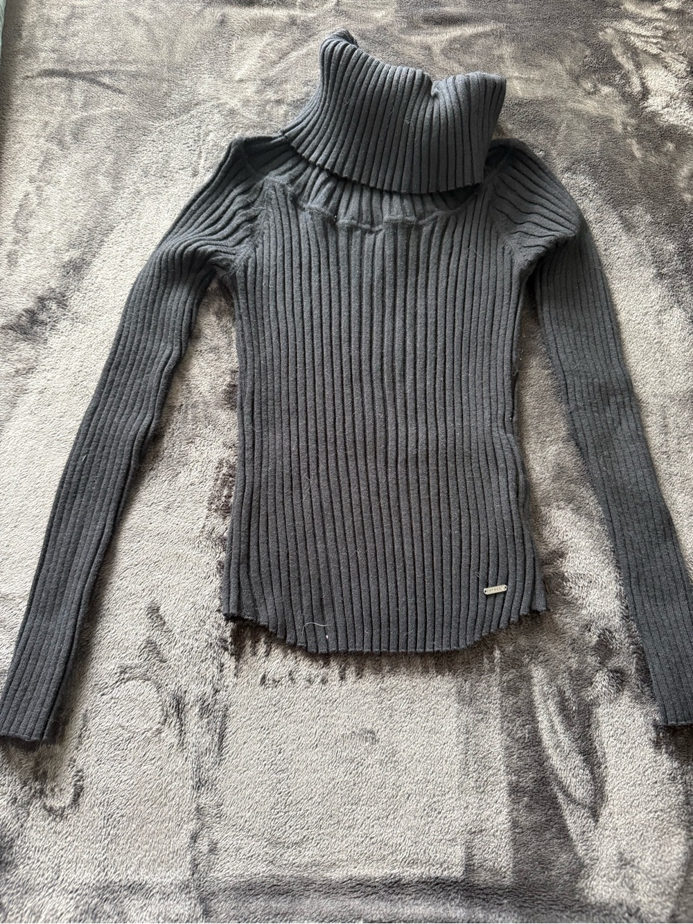 Savage X Fenty Black Ribbed Wide-Leg Pants and cowl neck sweater matching set - Picture 13 of 13